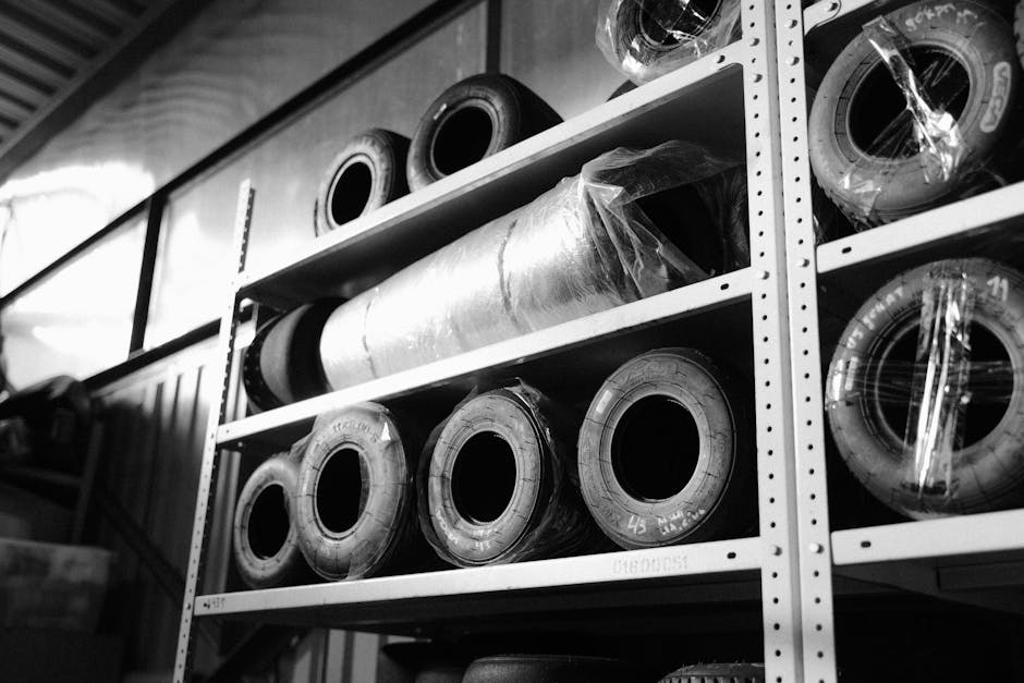 Tire storage rack